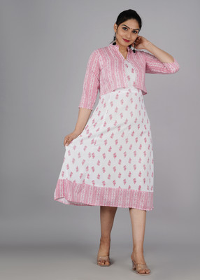 YSA Creation Women Kurta Ethnic Jacket Set