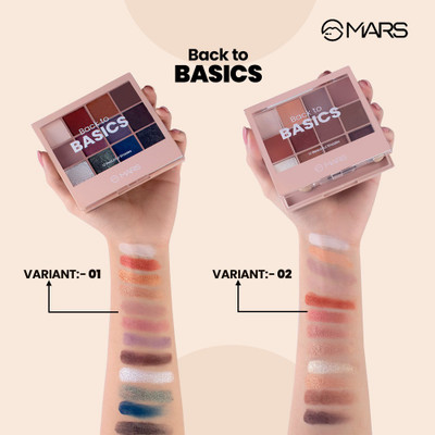 MARS 24 Shades Back to Basics Eyeshadow palette 48 g(01+02)