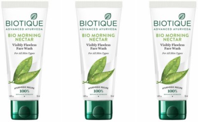 BIOTIQUE BIO MORNING NECTOR FACE WASH 50 ML - 3 Face Wash(150 ml)