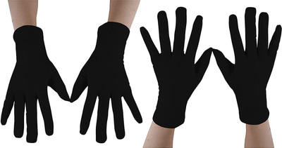 wiffo Polyester Arm Sleeve For Women(M, Black)