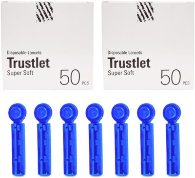 Arkray Trustlet 100 Disposable Sterile Lancets For Glucose Monitor Glucometer Lancets(100)