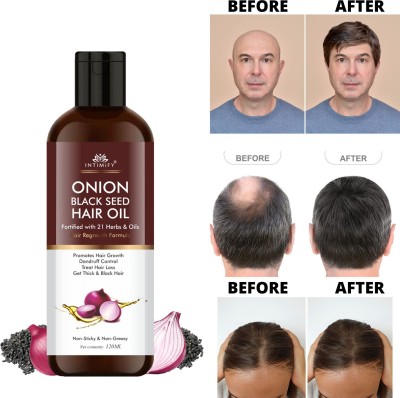 INTIMIFY Onion Black Seed Hair Oil For Hair Growth, Dandruff Control & Anti hair fall Hair Oil(120 ml)