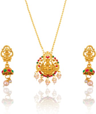 ASHO MALL Alloy Gold-plated Gold Jewellery Set(Pack of 1)