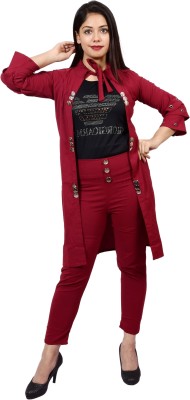 PERFECTPIVOT Women Ethnic Top Pant Ethnic Jacket Set