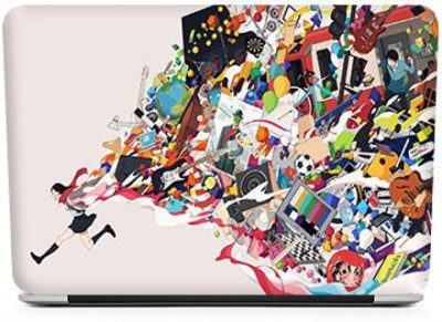 WeCre8 Skin's Pop Art Premium Quality Laptop Skin Stretchable Vinyl Material - Easily Cover Corners Laptop Decal 15.6