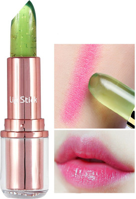MYEONG New Moisturizing gel color change to pink lipstick waterproof & long lasting(GREEN, 3.6 g)