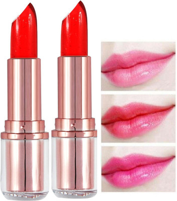 MYEONG color change to pink gel moisturizing lipstick waterproof & long lasting(red, 7.2 g)