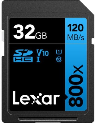 Lexar HIGH - PERFORMANCE 800x 32 GB SDXC UHS Class 1 120 MB/s  Memory Card