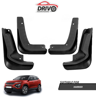 Drivo Front Mud Guard, Rear Mud Guard For Tata Harrier NA(Black)