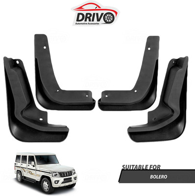 Drivo Front Mud Guard, Rear Mud Guard For MAHINDRA Bolero NA(Black)
