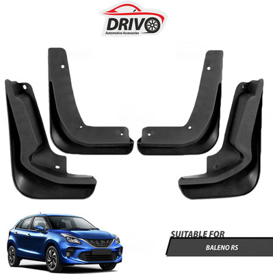 Drivo Front Mud Guard, Rear Mud Guard For Maruti Baleno NA(Black)