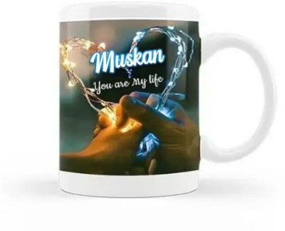 Exocticaa Muskan You are my Life Romantic Quotes 101 Ceramic Coffee Mug(325 ml)