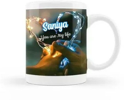 Exocticaa Saniya You are my Life Romantic Quotes 101 Ceramic Coffee Mug(325 ml)