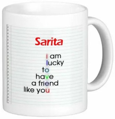 GNS Sarita I Love You Friendship Romantic Quotes 072 Ceramic Coffee Mug(325 ml)