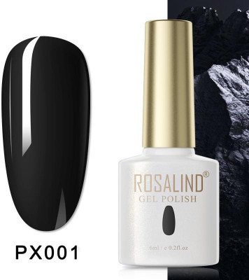 ROSALIND UV Gel Polish Soak Off 6ML Pure Color Nail Gel For Nail Art NeedUV Lamp to Cure RL-6ml-PX001