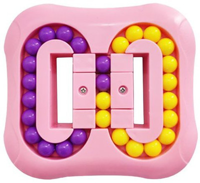 Pluspoint Rotating Magic Bead Cube Toys Decompression Rotating Small Beads Fidget Spinner(1 Pieces)