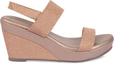 ROCIA Women Wedges(Pink , 6)