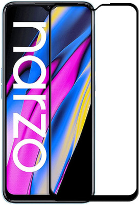 ISAAK Edge To Edge Tempered Glass for Realme Narzo 50a Prime Edge to Edge, Full Glue, 11D Tempered Glass(Pack of 1)