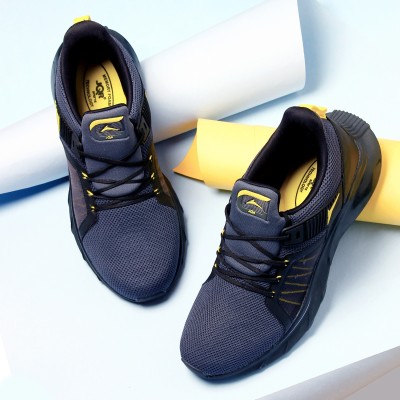 JQR Kick- Running Shoes For Men(Grey, Yellow)