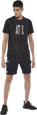 Ajile By Pantaloons Self Design Men Dark Blue Sports Shorts