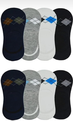 DISHAA Men & Women Printed Peds/Footie/No-Show(Pack of 8)