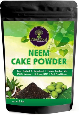 Plantsoul Neem Cake Powder 5 Kg Organic and Pest Repellent for Plants Fertilizer(5 kg, Powder)