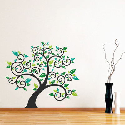 VCREATE DECOR 58 cm Tree Wall Sticker & Decal Self Adhesive Sticker(Pack of 1)
