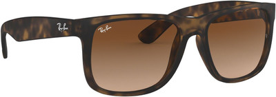 Ray-Ban Wayfarer Sunglasses(For Men, Brown)