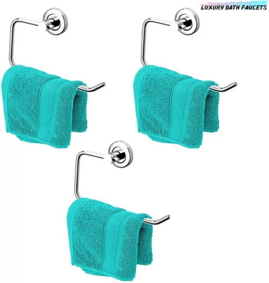 ANALEX Towel ring stainless steel Towel Holder 8 inch 3 Bar Towel Rod(Steel Pack of 3)