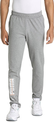 PUMA Worldwide Graphic Pants OH Graphic Print Men Grey Track Pants