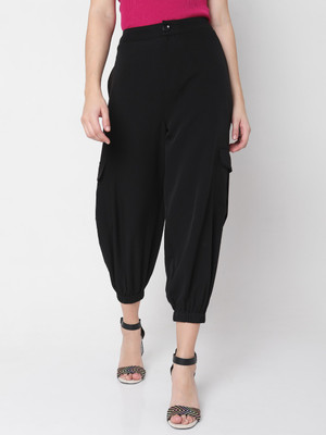 VERO MODA Relaxed Women Black Trousers
