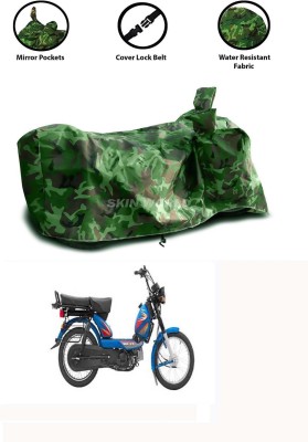 AutoRash Waterproof Two Wheeler Cover for TVS(Heavy Duty Super XL, Green)