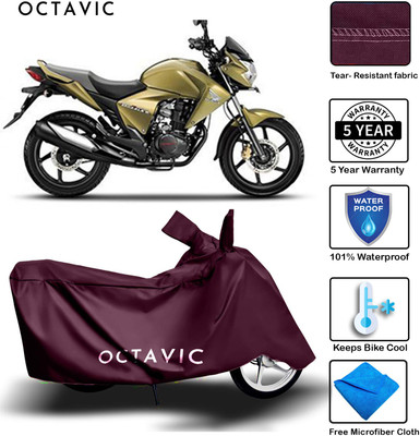 AUTOCAD Waterproof Two Wheeler Cover for Honda(Unicorn Dazzler, Maroon)