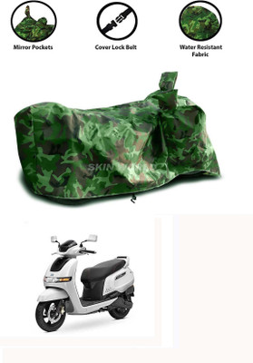 THE REAL ARV Waterproof Two Wheeler Cover for TVS(Electric, Green)