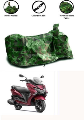 AutoRash Waterproof Two Wheeler Cover for Suzuki(Burgman Street, Green)