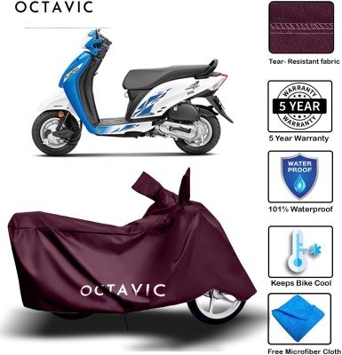 octavic Waterproof Two Wheeler Cover for Honda(Activa i, Maroon)