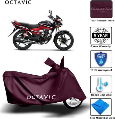 octavic Waterproof Two Wheeler Cover for Honda(CB Shine, Maroon)
