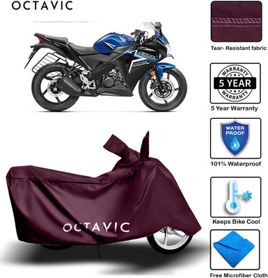 AUTOCAD Waterproof Two Wheeler Cover for Honda(CBR 150R, Maroon)