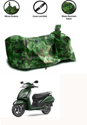 THE REAL ARV Waterproof Two Wheeler Cover for TVS(Jupiter, Green)