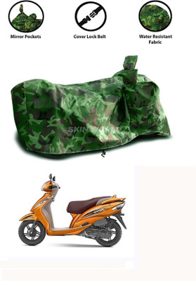 THE REAL ARV Waterproof Two Wheeler Cover for TVS(Wego, Green)