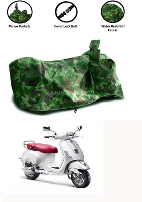 APNEK Waterproof Two Wheeler Cover for Vespa(Elegante 150, Green)