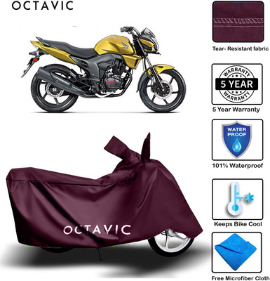 octavic Waterproof Two Wheeler Cover for Honda(CB Trigger, Maroon)