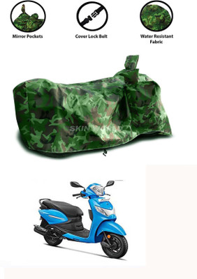 APNEK Waterproof Two Wheeler Cover for Hero(Pleasure Plus, Green)