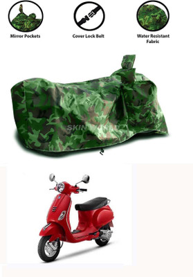 THE REAL ARV Waterproof Two Wheeler Cover for Vespa(Vespa LX 125, Green)