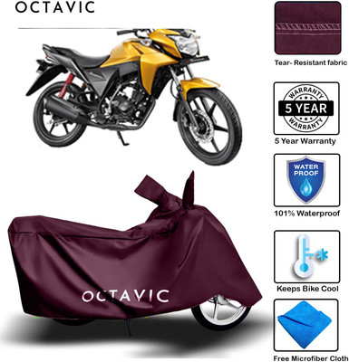 AUTOCAD Waterproof Two Wheeler Cover for Honda(CB Twister, Maroon)