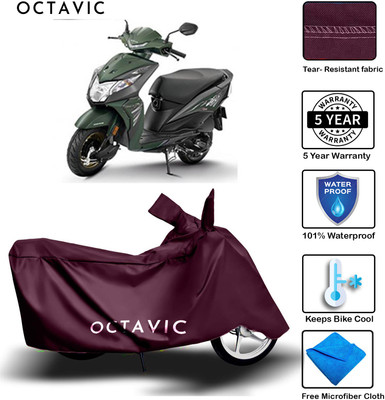AUTOCAD Waterproof Two Wheeler Cover for Honda(Dream Yuga, Maroon)