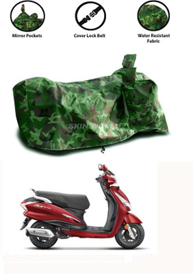 THE REAL ARV Waterproof Two Wheeler Cover for Hero(Duet, Green)