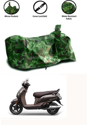 THE REAL ARV Waterproof Two Wheeler Cover for Suzuki(Access 125, Green)