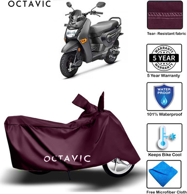 AUTOCAD Waterproof Two Wheeler Cover for Honda(Cliq, Maroon)