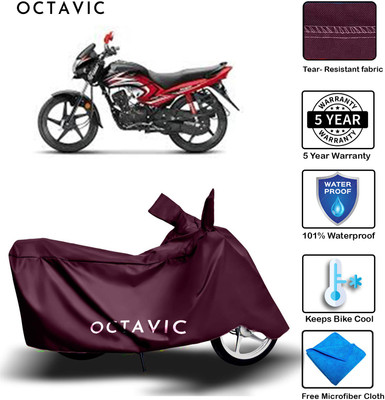 octavic Waterproof Two Wheeler Cover for Honda(Dream Yuga, Maroon)